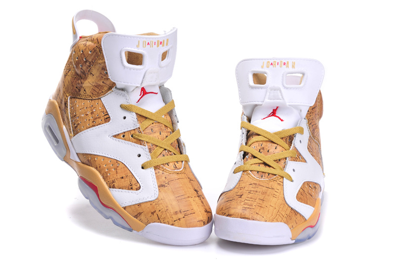 Air Jordan 6 Mens Shoes Aaa White/Golden Online